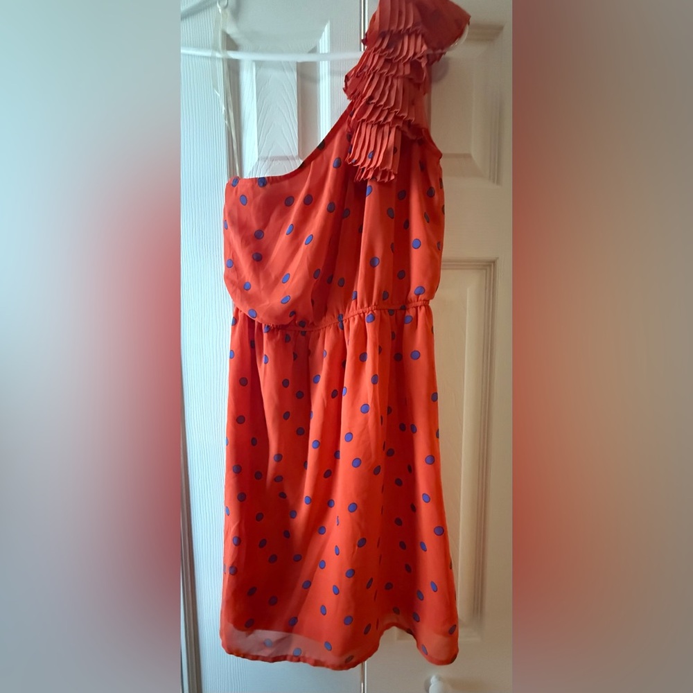 Orange Polka Dot Dress